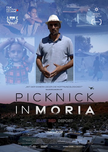 plakat Picknick in Moria - Blue Red Deport